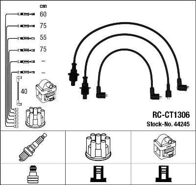 NGK 44245 Rc-Ct1306 Ateşleme Kablosu