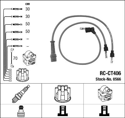 NGK 0566 Rc-Ct406 Ateşleme Kablosu