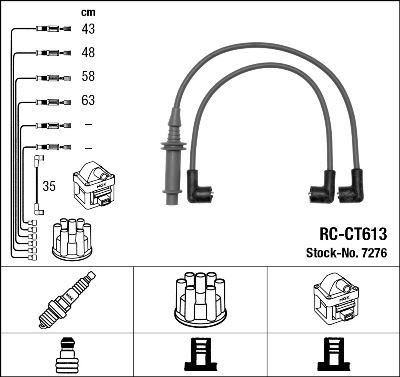 NGK 7276 Rc-Ct613 Ateşleme Kablosu