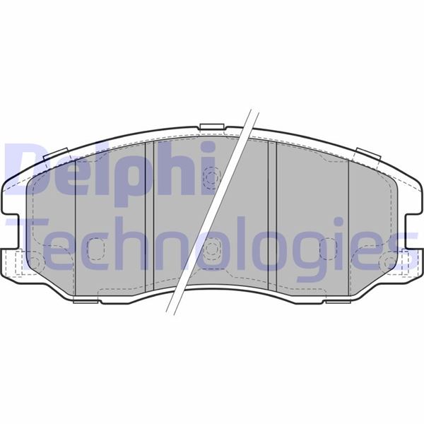 DELPHI LP1987 Ön Balata Antara 2.4-3.2 V6-2.0 Cdti 05/06> Captiva 06.06>