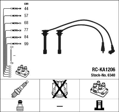 NGK 6348 Rc-Ka1206 Ateşleme Kablosu