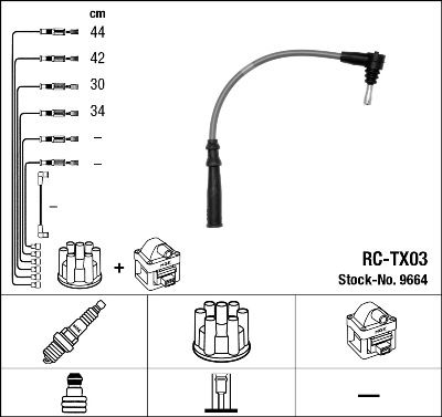 NGK 9664 Rc-Tx03 Ateşleme Kablosu