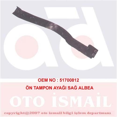 BIRLIK 0020 Ön Tampon Ayaği Sağ Albea - Palio 210020