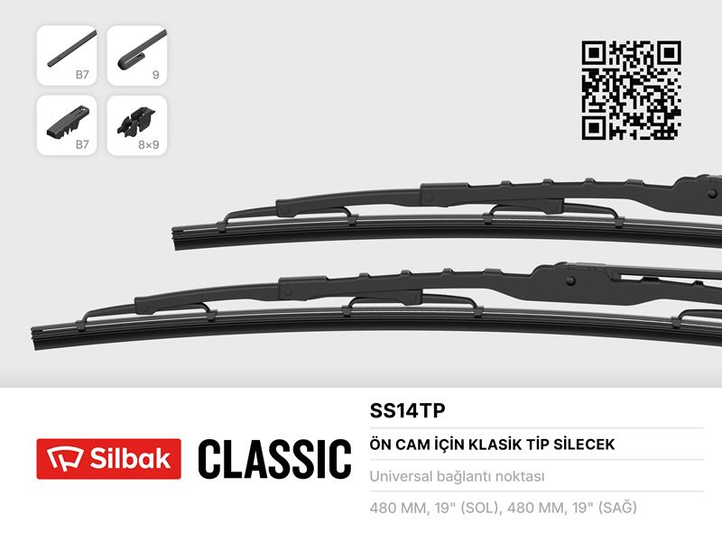SILBAK SS14TP Silecek Süpürgesi 480mm Isuzu Npr