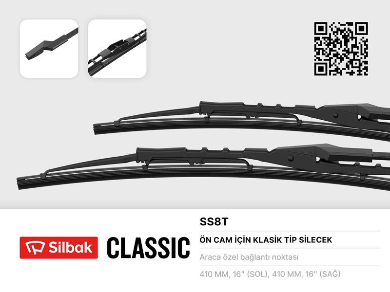 SILBAK SS8T Silecek Süpürgesi 430mm R9-R11 Ym