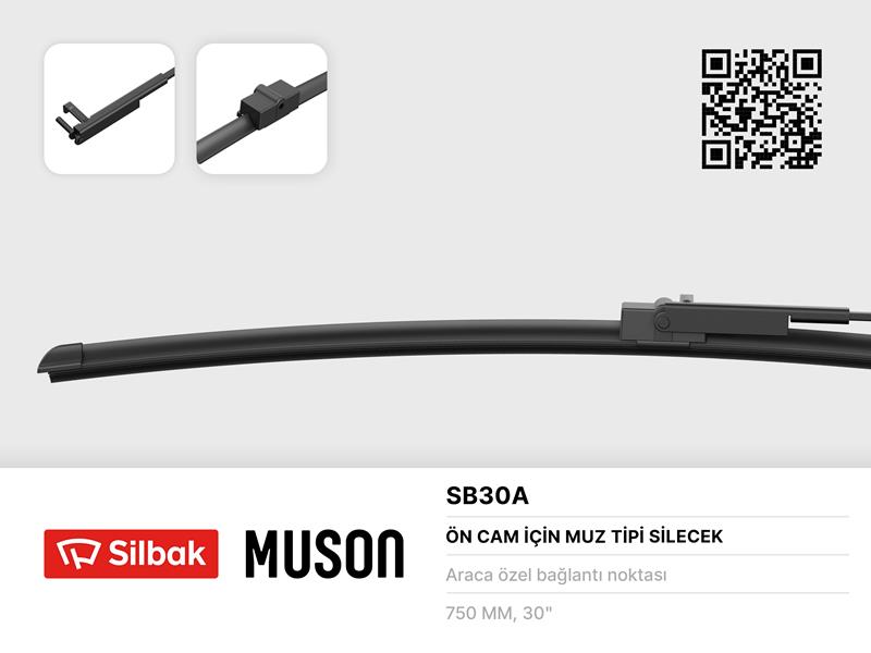 SILBAK SB30A Silecek Süpürgesi 750mm Muz Tipi A2 07/01