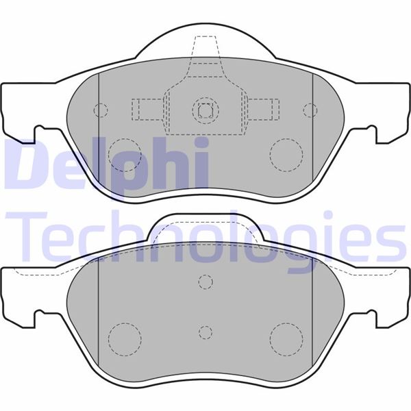 DELPHI LP1714 Ön Fren Balatasi Renault Laguna Ii 01>05 Laguna Iii 07>15 Megane Ii 02>