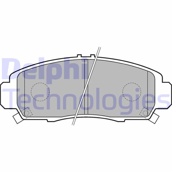 DELPHI LP1704 Ön Fren Balata Honda Civic 1.6l R16a2 R16b2 Vtec Sedan Fd6 Fb7 Kasa 06-16 / 1.8l R18a2 Fd7 Kasa 06-12