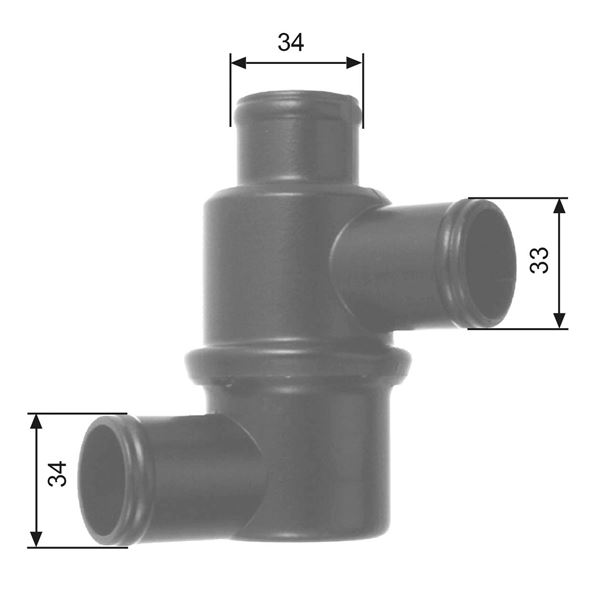 GATES TH14580 Termostat 80 Lada 111 2111 1.5 16v 95-02 Nova 2105 1500 85-12 Toscana 2107 1500 83-93 Vega 2110 1.5 16v 95-05