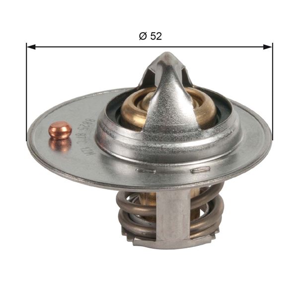 ZTH1270 Termostat 88 °C Mitsubishi Asx 1.6 Micev 2010-/ Colt 1.3 - 1.5 2004-2012/ Lancer Viii 1.5 2008-