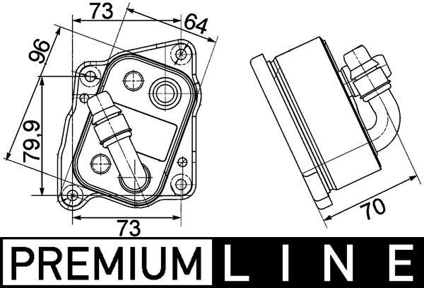 MAHLE CLC107000P Yag Sogutucusu Bmw N40 N42 N43 N45 N46 E81 E82 E87 E88 E46 E90 E91 E92 E93 E60 E61 E84 E83 E85