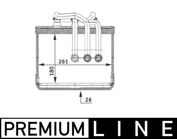 MAHLE AH80000P Kalorifer Radyatoru Bmw E65 E66 Premium Line