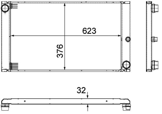 MAHLE CR766000P Radyatör Bmw E65 730d 02 > 730 Ld 05 > 745d 05 >