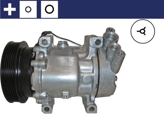 MAHLE ACP31000S Klima Kompresörü Clio I Ii Symbol 1.4-1.6 16v-1.5 Dci 01 >Kng 1.4-1.6 16v-1.5 Dci 97 > 125mm 6 Kanal