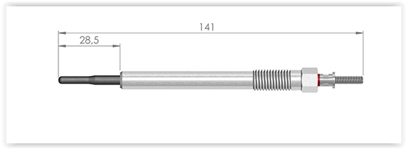BOS-0250403001 Kizdirma Bujisi Volvo (S40/C30/C70/S60/S80/V70/Xc70/Xc60/Xc90) (D5244txx)  (D3/D4/D5) (05-18)