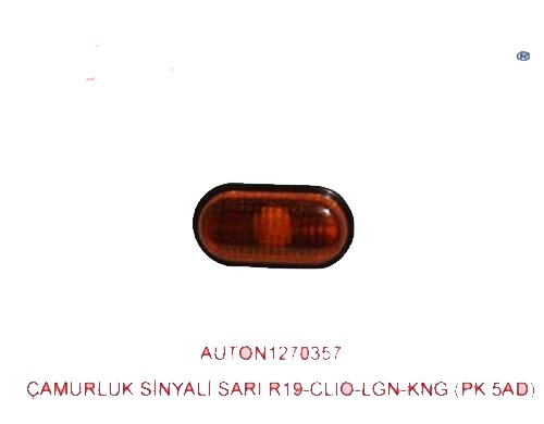 BARAN 050S Çamurluk Sinyali Sari Renault R19-Clio-Megane-Laguna-R21 Master Ii