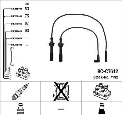 NGK-7192 Atesleme Kablosu Citroen Cx I 84-85
