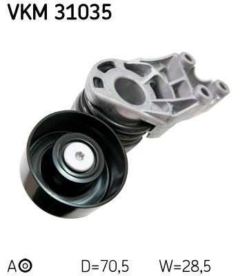 SKF VKM31035 Alternatör Gergi Rulmani Kütüklü Polo-Fabia-Cordoba 1.4 Tdi 2001-2009 Amf-Bnv-Bnm