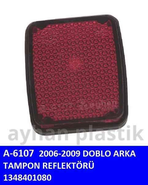 AYHAN A6107 Tampon Reflektörü Arka Peugeot Boxer Iii-Jumper Iii-Fiat Ducato Iii 06> Doblo 06>09