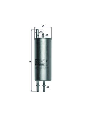 MAHLE KL167 Yakit Filtresi Bmw N62 M54 M62 E38 E39 E53 M62 B44 Land Rover Vogue L322 02>05