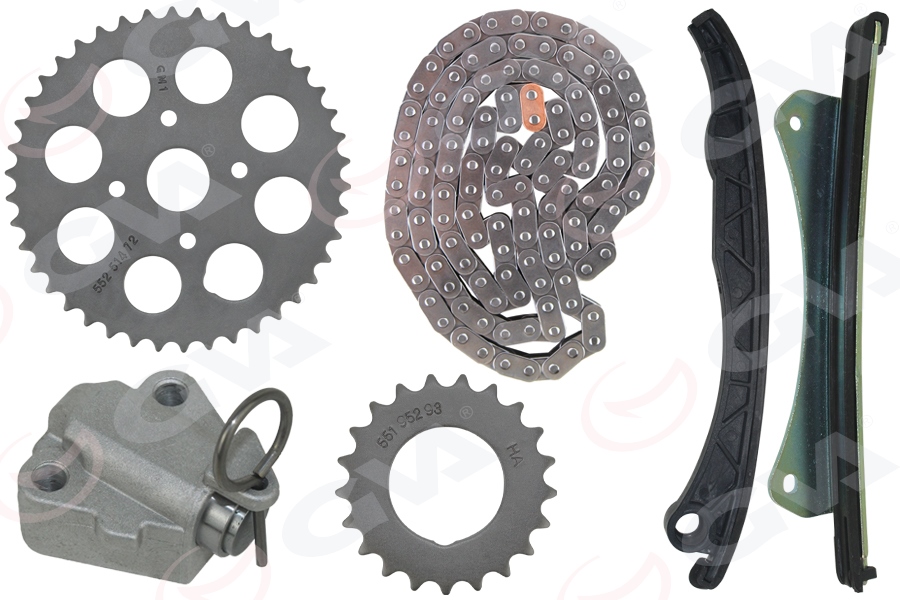 GVA 59C2110 Eksantrik Zincir Seti Astra H-Corsa C-D-Combo-C-D-Astra J-Meriva-Albea-Doblo-Egea-Punto-500- 1.3 Jtd -1.3 Cdti E4-E5-E6 Gergi Kiti