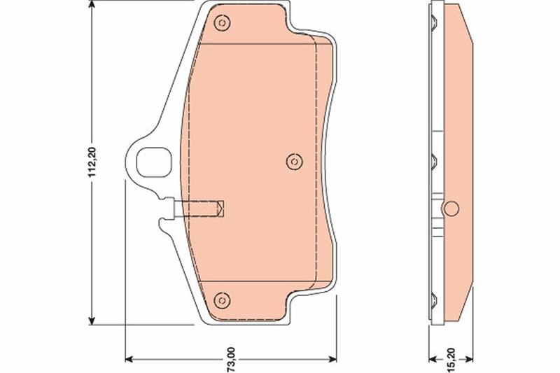 TRW GDB1757 Arka Balata Boxster 1996-2011-Cayman 2005 >