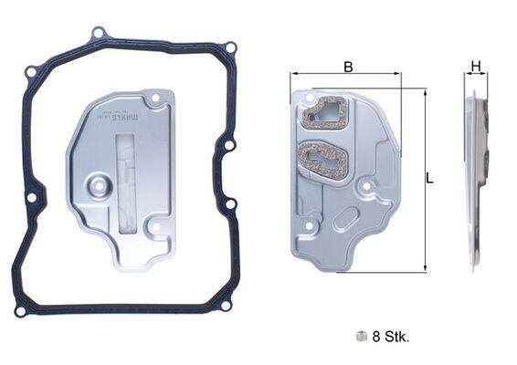 MAHLE HX150KIT Otomatik Şanzuman Filtresi Golf 03-08 -Jetta 06-10 -Polo 06-09 -Touran 03-07 -A3 03-12