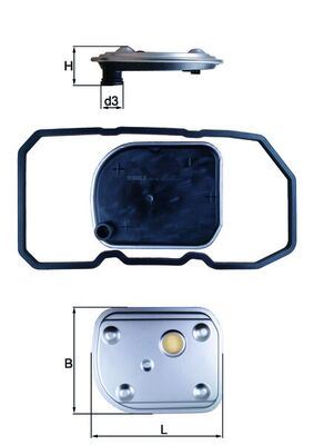 MAHLE HX158D Otomatik Sanziman Yagi Filtre Seti Mercedes W169 W245