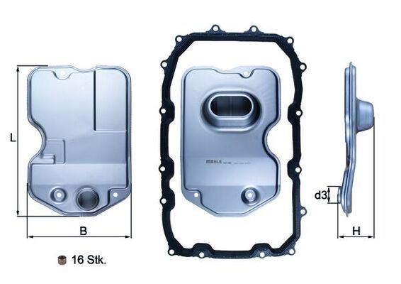 MAHLE HX160KIT Şanzuman Yağ Filtresi Touareg-Q7