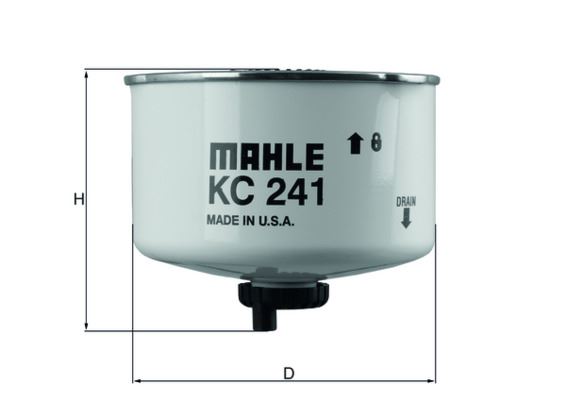 MAHLE KC241D Yakit Filtresi Land Rover 276dt 306dt Discovery 3/4 L319 . Range Rover Sport 1/2 L320 R.R Sport 2 L320 13>
