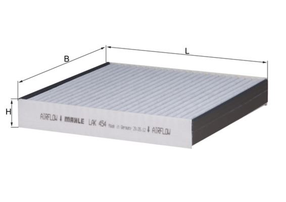 MAHLE LAK454 Polen Filtresi Jaguar Xf X250 Xj X351 Karbonlu