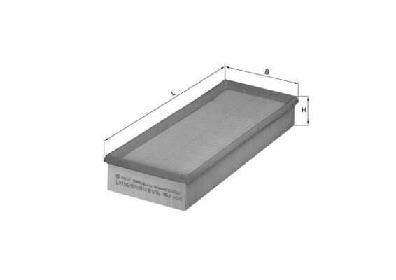 MAHLE LX106 Hava Filtresi E34 530i 535i 88 95 E32 730i 86>