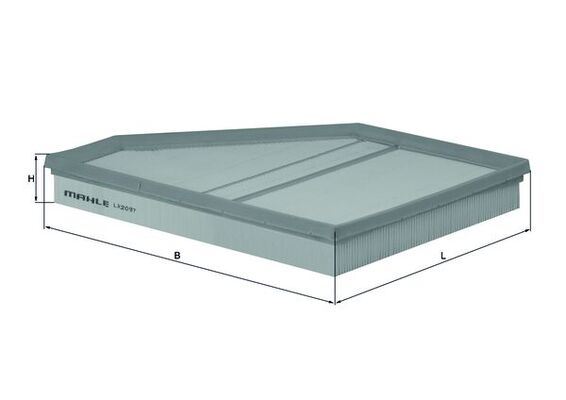 MAHLE LX2097 Hava Filtresi Sol Bmw X5 E70 N62 B48
