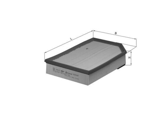 MAHLE LX868 Hava Filtresi Volvo Xc90 D3 D5 2007-2014 2.5t 2002 >2014 T6 2002 >2006 Xc70 02 >