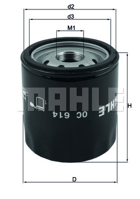 MAHLE OC614 Yağ Filtresi Insignia A-B-Antara-Captiva 2.0 260 Hp Otomatik Şanziman S S Awd At-8 Benzin Jeep Com Pass 2.4 16v 170hp 09/06- Mg Zs Suv 1.0 T-Gd 10e4e
