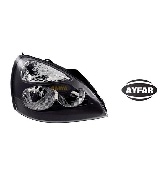 AYFAR 202233 Far Sinyal Sağ Clio Ii-Symbol Ii 04> Elektrikli H7 H1 Siyah Kapakli Mako Tipi