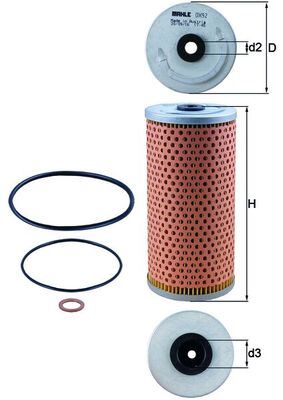 MHL OX92D Yag Filtresi E153h D25 W140-129