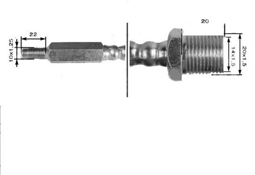 AUTOTECH TKN01 Ön Fren Hortumu Kisa Fiat 50 Nc