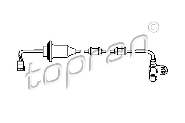 TOPRAN 401549001 Abs Sensoru Arka Sag Mercedes S-Class W220 C215