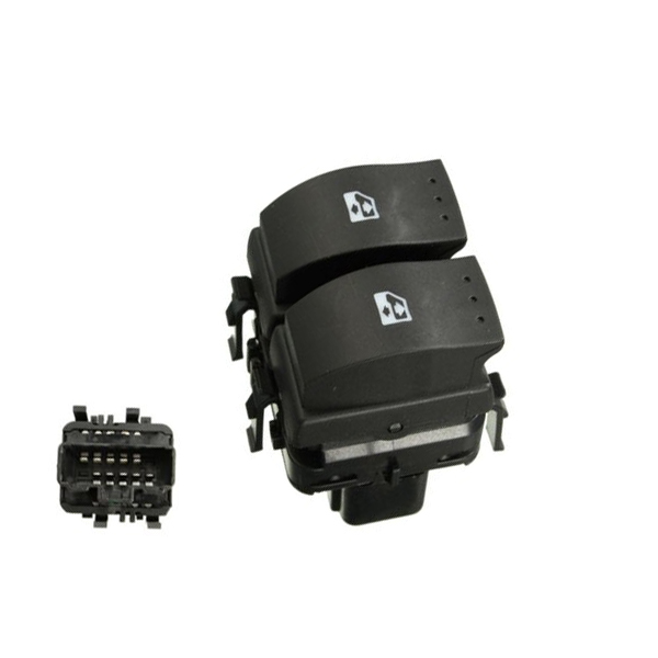 SAGEM-500120 Cam Acma Dugmesi Clio Ii Bbo 0220 On Sol Siyah Ciftli