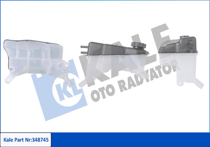 KALE 348745 Radyator Yedek Su Deposu Mondeo Kapaksiz Benzinli 98>07 Cift Cikis