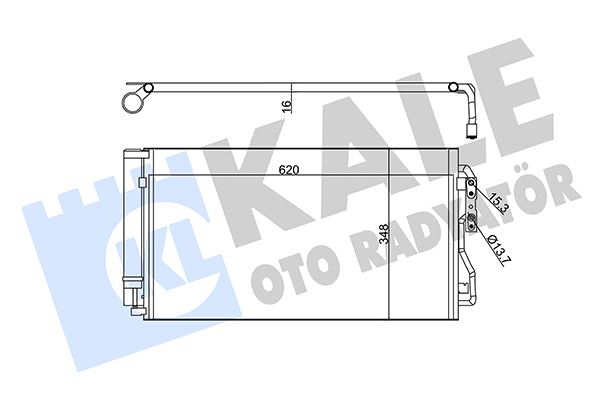 KALE 350530 Klima Radyatoru Bmw F20 F21 F22 F23 F87 F30 F31 F34 F35 F32 F33 F36