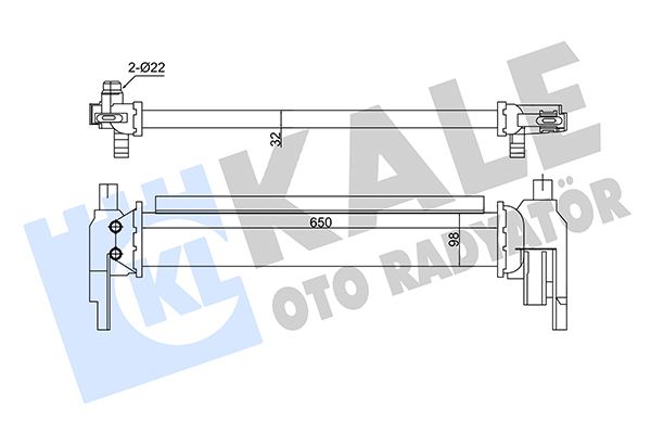 MHL-CIR 31 000S Ek Su Radyatoru (Vw Golf 13-  Audi A3 13-  Seat Leon 13-  Skoda Octavia 13-)