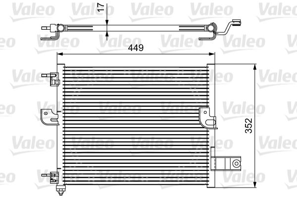 VALEO 814422 Kondenser Hyundai Amica- Atos- Atos Prime