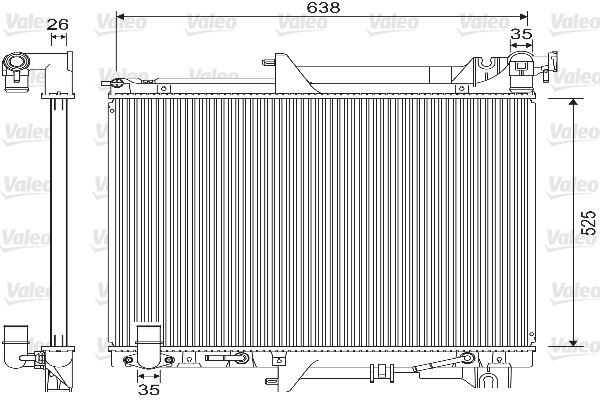 VALEO 733146 Radyatör Mitsubishi L200 Triton 2.5 Di