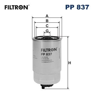 FILTRON PP837 Yakit Filtresi Astra-Corsa-Vectra-Traffic-Boxer-Palio-Ducato1.7-1.9-2.4-2.5d-Accent-Era-Getz 1.5crdi