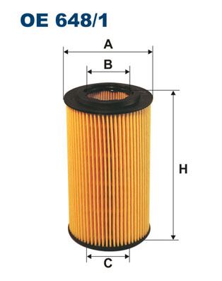 FILTRON OE648.1 Yag Filtre Elemani Astra Classic 99>02 G Vectra B C Signum 03>08 Frontera Sintra 2.0 2.2 Dth 2.2 Dti X20dth Y20dth Y22dtr X22dth
