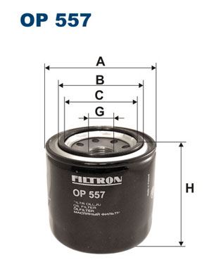 FILTRON OP557 Yağ Filtresi Rover Rover 600 623 Si 158hp 08/93-02/99