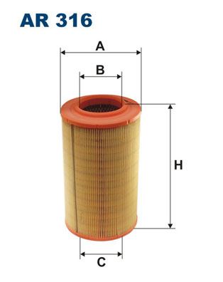 FILTRON AR316 Hava Filtresi Boxer-Jumper-Ducato 94-02 1.9tdi-2.5td-2.0i-2.8d-2.8hdi-2.8tdi-2.8jtd