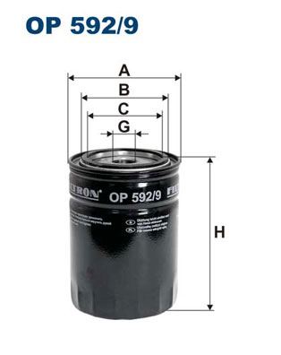 FILTRON OP592.9 Yağ Filtresi Boxer-Jumper-Ducato 3.0 06>